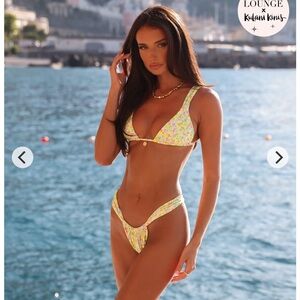 Kulani Kinis x Lounge Bikini in Wild Flower with Sarong!